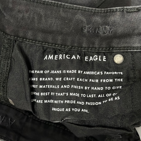 American Eagle Outfitters Jeans American Eagle Mens Black Skinny